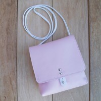 POCHETTE CUIR ROSE | Montsouris 